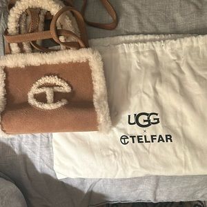 Authentic Ugg x Telfar small shopper tote in shearling. Like new.